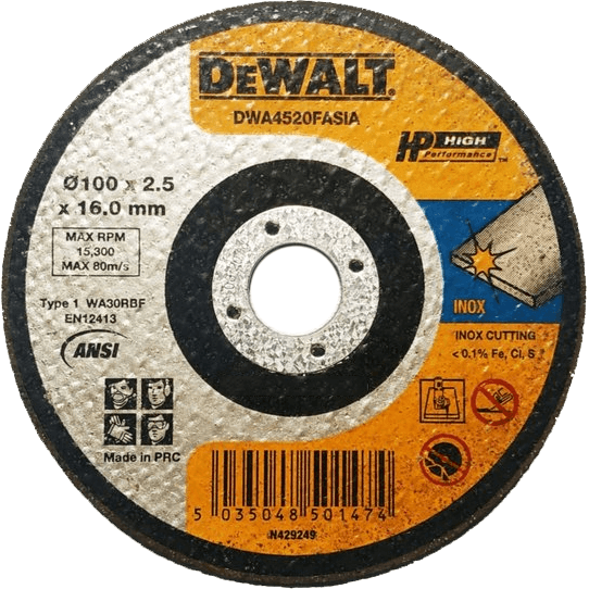 Dewalt DWA4520FASIA Cut Off Wheel 4 Dewalt DWA4520FASIA Cut Off Wheel 4